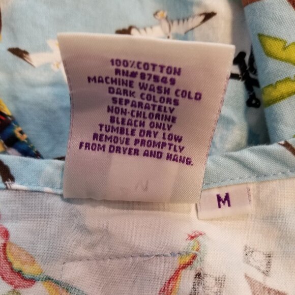 S.C.R.U.B.S Top Women Medium Pirate Ship Treasure Chest Monkey Seagulls Nurse - Picture 5 of 5